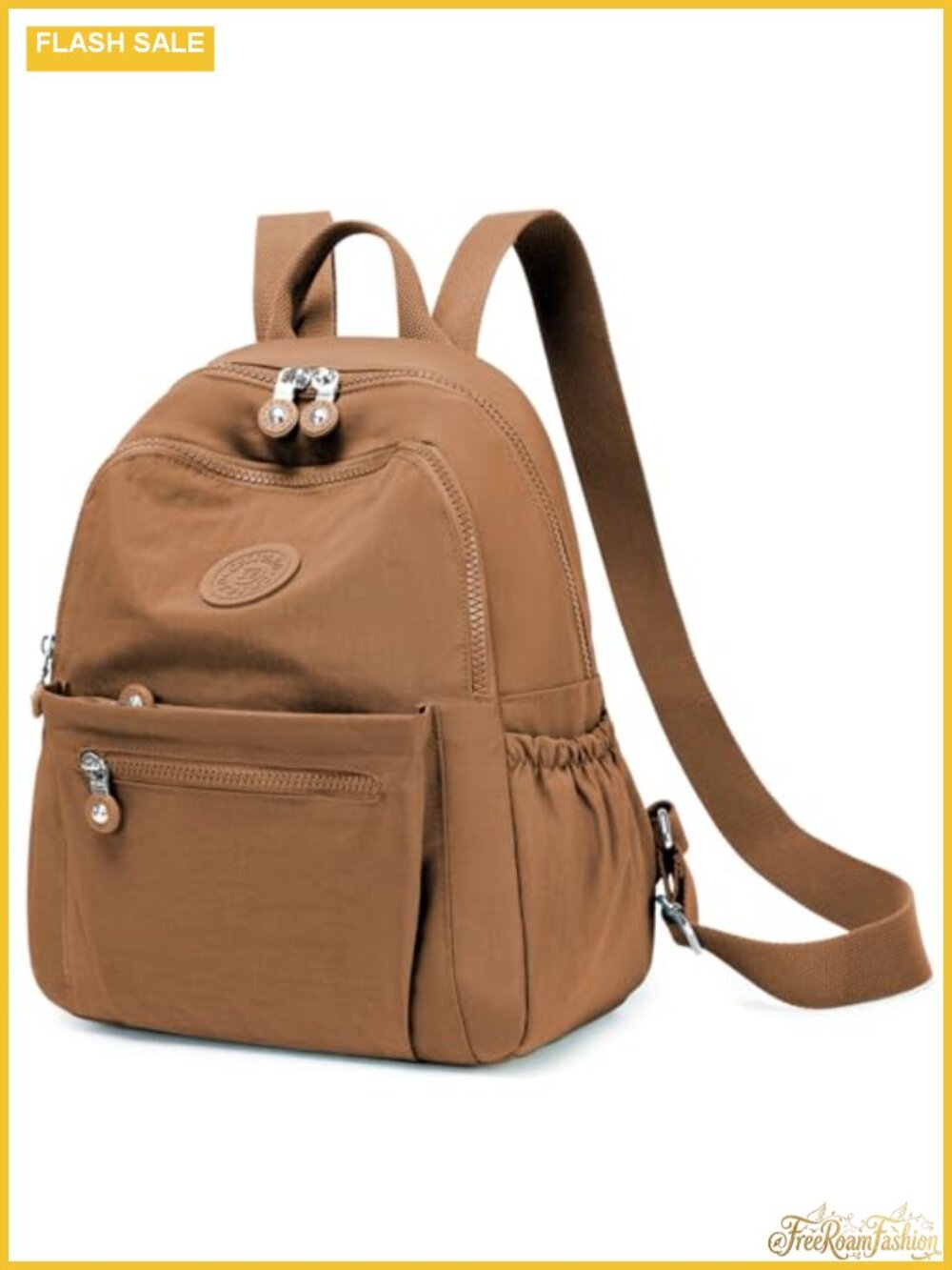 Women's Mini Nylon Backpack Lightweight Water-Repellent Daypack for Work Travel